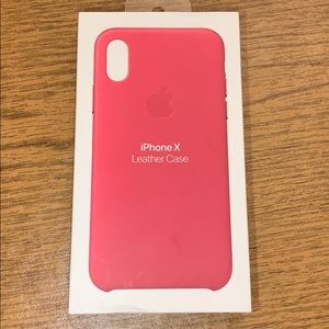 Apple IPhone X leather case